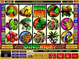 MicroGaming Online Slot Dino Might